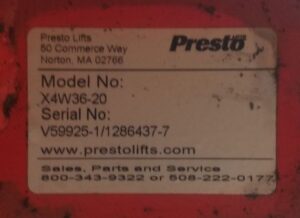 Presto 48"x48" 1500# Cap. Portable Power Lift Table w/ Turntable & Accordion Skirting / Used (PL2) - Image 8