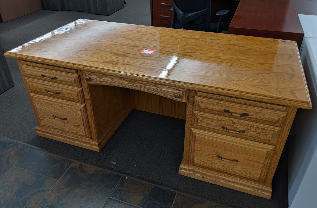 used oak desk