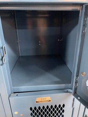 Cube Door 12″x15″x16" (78″ tall) Blue Lockers / Set of 18 Doors – Used - Image 4