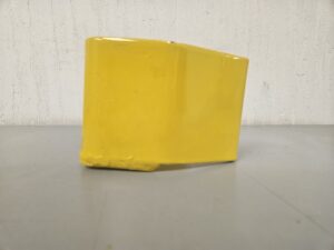 Alternative view of 4"x6" Pallet Rack Leg Guard 1/4" Steel (Sets Up 1/4" From Floor) 3/4" Anchor Hole - New Surplus