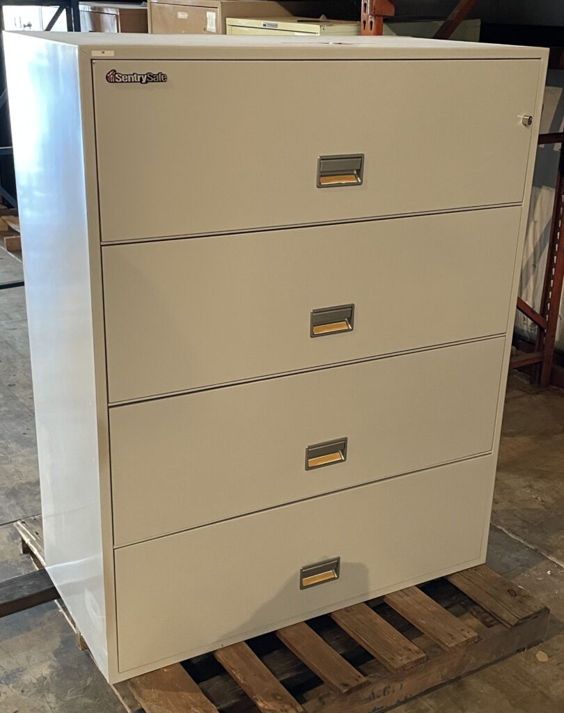 Sentry Safe 4-drawer 45” wide Lateral Fireproof Files (Light Gray ...