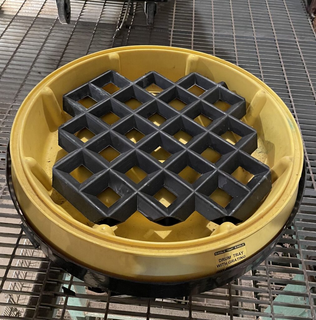 Eagle Drip Pan with Drum Tray and Dolly - Used