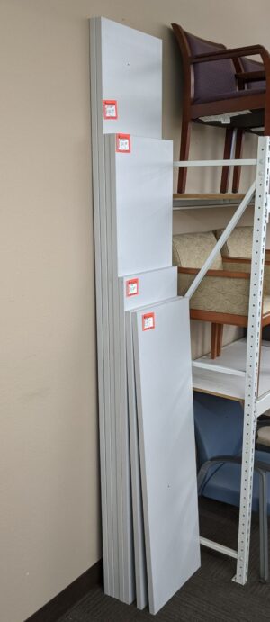 Steelcase White 18" Worksurfaces of Various Lengths - Used