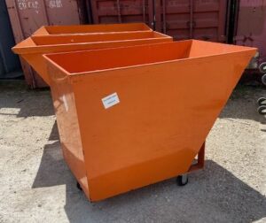 1.5 Yard Standard Duty Steel Tilt Hopper - Used