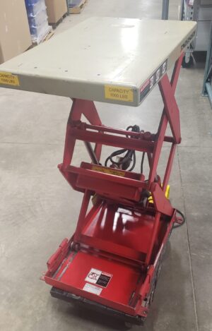 Southworth 1000# Capacity 16"x24" Electric Lift Table w/Foot Control - Used - Image 3