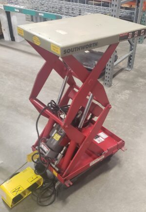 Southworth 1000# Capacity 16"x24" Electric Lift Table w/Foot Control - Used - Image 5