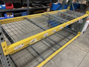 30” Deep x 96” Long Teardrop Pallet Rack Shelving w/ Double Inside Waterfall Channel Decks - Used - Image 3