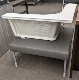 Alternative view of Herman Miller "Public Office Landscape" Mesh Back Corner Lounge Chairs - Used