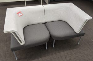 Herman Miller "Public Office Landscape" Mesh Back Corner Lounge Chairs - Used - Image 4