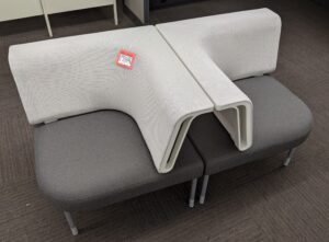 Herman Miller "Public Office Landscape" Mesh Back Corner Lounge Chairs - Used - Image 3