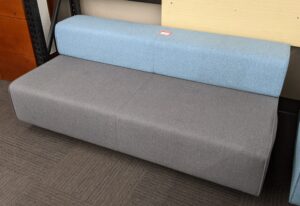 Poppin Grey / Seafoam Green 6' Couch - Used