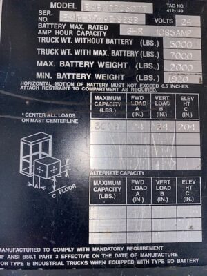 Alternative view of #015 Raymond EASI-OPC3OTT Forklift - Used