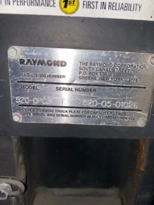 #072 Raymond 520-0PC30TT Forklift - Used - Image 2