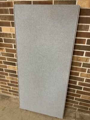 All-Systems Grey Fabric 65"H Panels - Used
