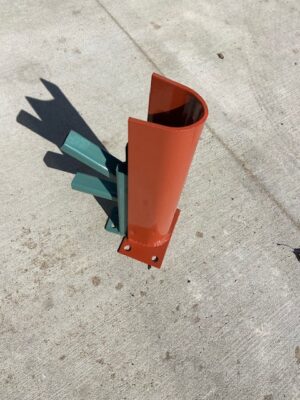 18" Pallet Rack Frame Protector (Repainted Orange) - Used