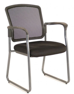 Harmony 2918T Sled Base Mesh Back Fabric Seat Guest Chair - New