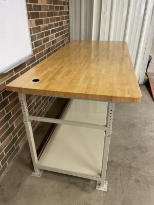36"x78" Butcher Block Top Bench w/Drawer & Undershelf - Reconditioned Used - Image 3