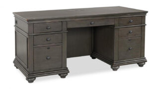 Aspenhome Oxford Peppercorn 66" Executive Desk - New