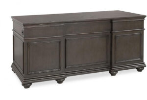 Alternative view of Aspenhome Oxford Peppercorn 66" Executive Desk - New