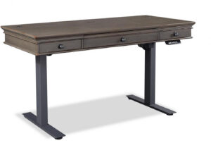 Aspenhome Oxford Peppercorn 60" Electronic Lift Desk - New