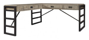 Aspenhome Grayson Cinder Grey L-Shaped Desk - New