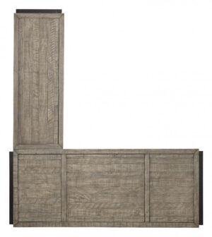 Aspenhome Grayson Cinder Grey L-Shaped Desk - New - Image 3