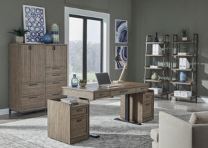 Alternative view of Aspenhome Trellis Desert Brown Rolling File Cabinet - New