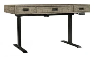 Aspenhome Grayson Cinder Grey 60" Electronic Lift Desk - New