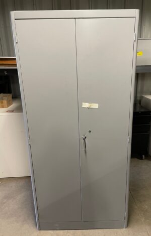 Lyon Scratch & Dent Grey Wardrobe Cabinets - New Surplus