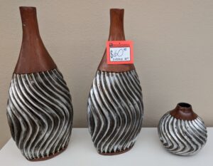 3-Piece Decorative Vase Set - Used