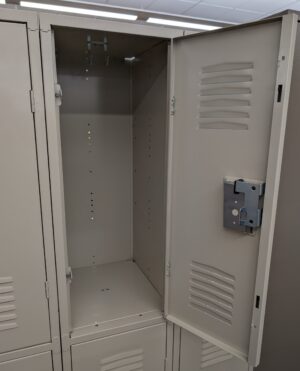 Alternative view of Putty 12"W x 15"D x 36"H Double-Tier Lockers - New Surplus
