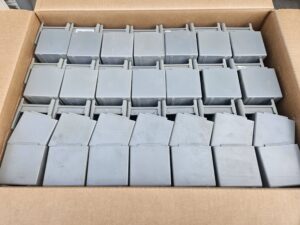 3"T x 3"W x 11"D Gray Parts Storage Bin - Used - Image 3