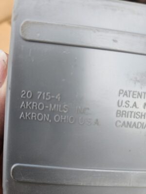 3"T x 3"W x 11"D Gray Parts Storage Bin - Used - Image 6