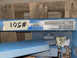 Allen Model #2000 Industrial Load Leveler Spring Loaded Pallet 36X46" - Used - Image 3