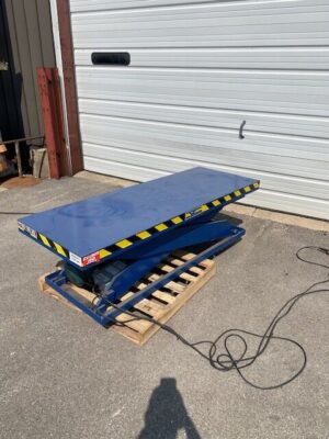 Verti-Lift 2000# Capacity 26"x72" Electric Lift Table w/Foot Control Welter #505 - Used