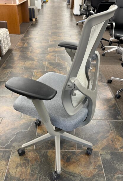 Allsteel Relate Grey Fabric Mesh Back Taupe Frame Task Chair - Used - Image 2