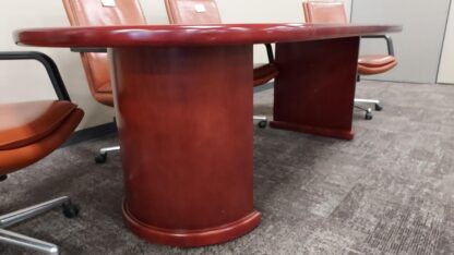 8' x 42" Cherry Veneer Conference Table - Used - Image 4