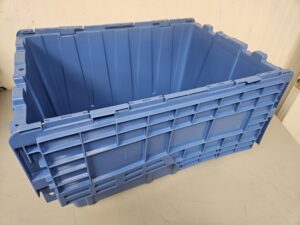 Alternative view of ORBIS® Flipak® FP182C Blue Plastic Distribution Container 21-13/16"L x 15-3/16"W x 12-7/8"H - New Surplus