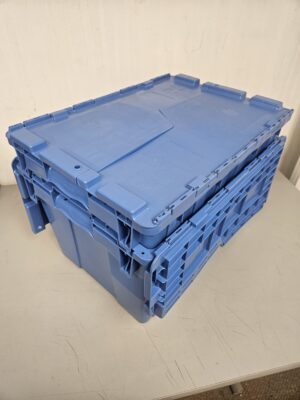 Pallet of 100 / ORBIS® Flipak® FP182C Blue Plastic Distribution Container 21-13/16"L x 15-3/16"W x 12-7/8"H - New Surplus - Image 5