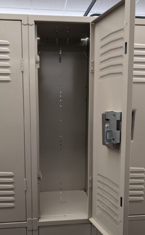 Alternative view of Putty 12"W x 12"D x 36"H Double-Tier Lockers - New Surplus
