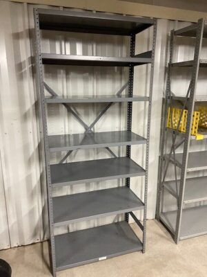 18"x36" (7'-3" or 8'-3" Tall) Steel Shelving w/7 Shelves - Used