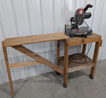 Craftsman 10 inch Compound Miter Saw w/ Mobile Stand - Used - Image 2