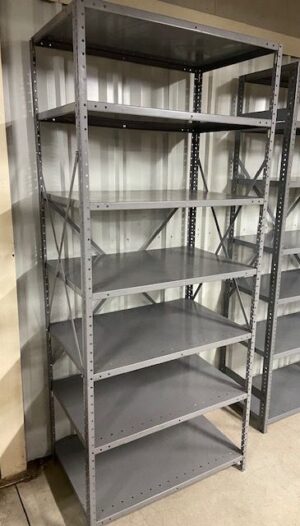 24"x36" (7'-3" or 8'-3" Tall) Steel Shelving w/7 Shelves - Used