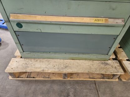 Stanley Vidmar 12-Drawer Green Modular Parts Cabinet (Welter Stock # W12) - Used - Image 7