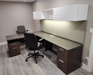 Gunlocke L-Shape Desk Set w/ Hutch Project - Cedar Rapids