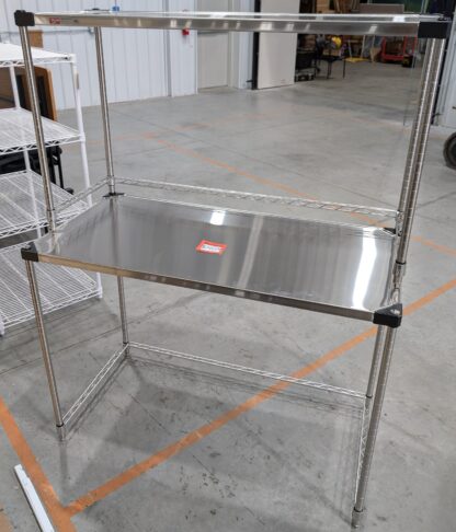 Stainless Steel 4'x2' Table w/ Shelf - New Surplus