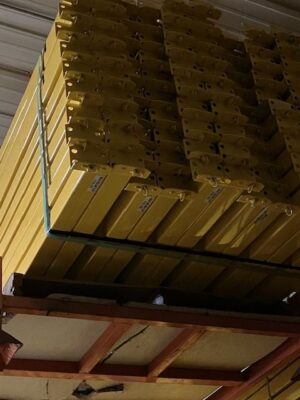 USP/ESP Brand 96" x 2.5" Face (1700# Rated Capacity) Teardrop Style Beam / Yellow - Used - Image 3