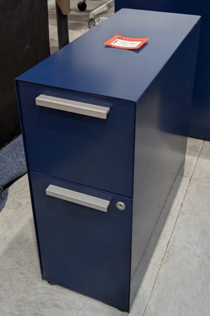 Blue 10"W Personal Storage Pedestal - Used