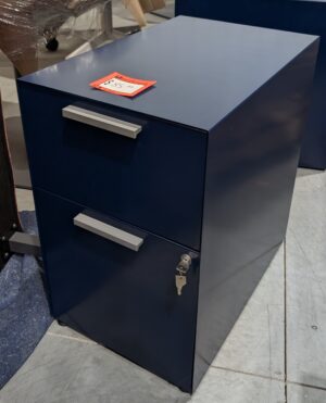 Blue 15"W Personal Storage Pedestal - Used