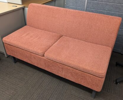 Salmon Fabric 56"W Lounge Seating - Used